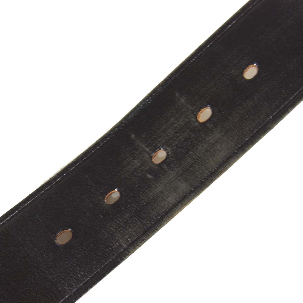 AT LAST アットラスト TIMEWORN CLOTHING タイムウォーン レザー ベルト ブラック系 32【中古】