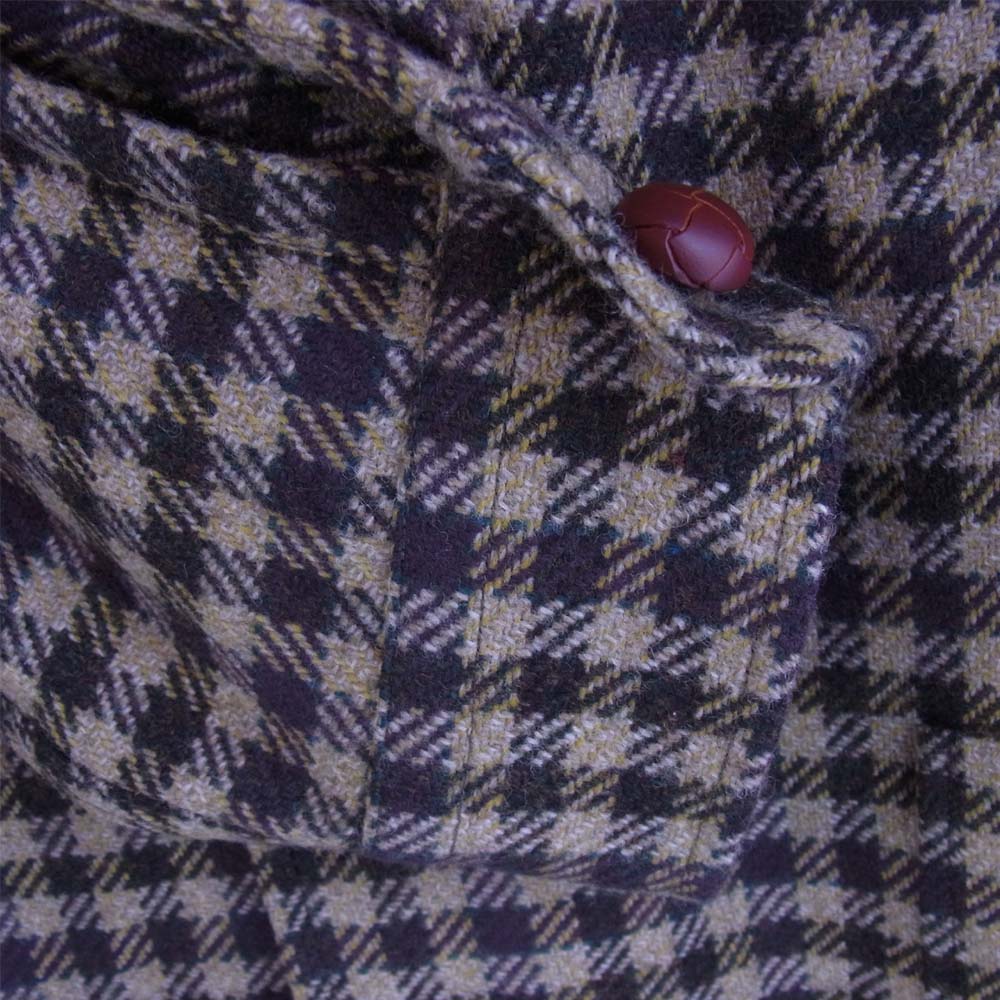 アナトミカ 530-552-09 LOAFER JACKET チェック ローファー ジャケット ブラウン系 42【新古品】【未使用】【中古】
