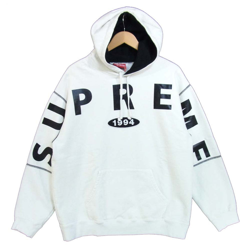 supreme spread logo hooded sweatshirt