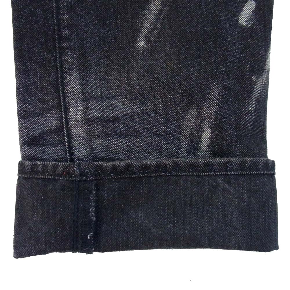 ROEN ロエン 80133022 ラメ スカル クラッシュ加工 ブラック系 30【中古】