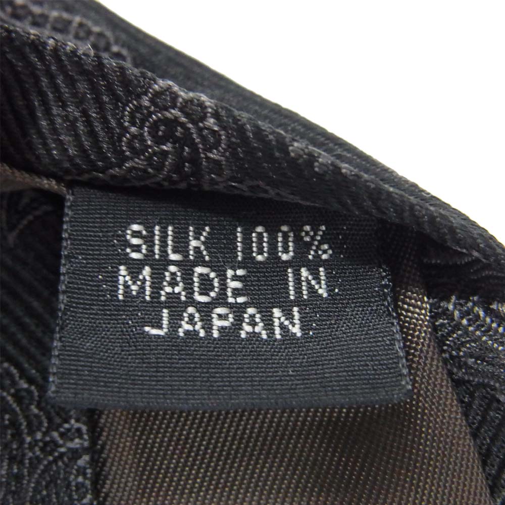 Mackintosh マッキントッシュ レップベース ペイズリータイ ブラック系【美品】【中古】