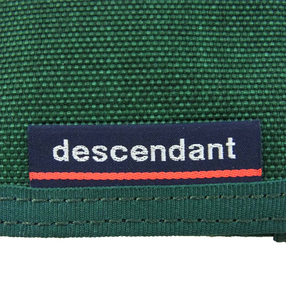 DESCENDANT ディセンダント 20AW HORIZON WALLET ホライゾン ウォレット ナイロン 財布 カードケース グリーン系【美品】【中古】