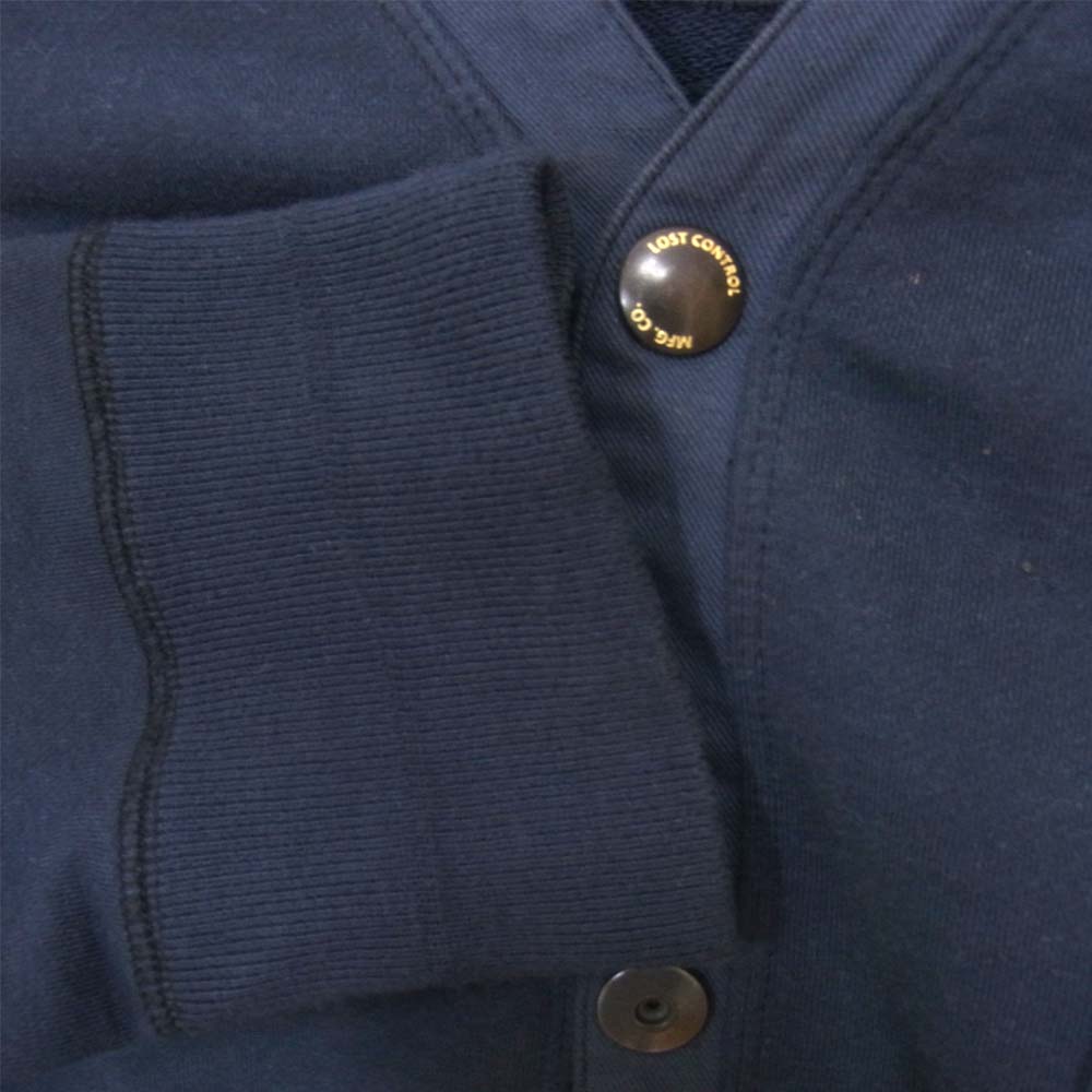 LOST CONTROL ロストコントロール L19A2-1007 FULL OPEN SWEAT SHIRTS ネイビー系 L【中古】