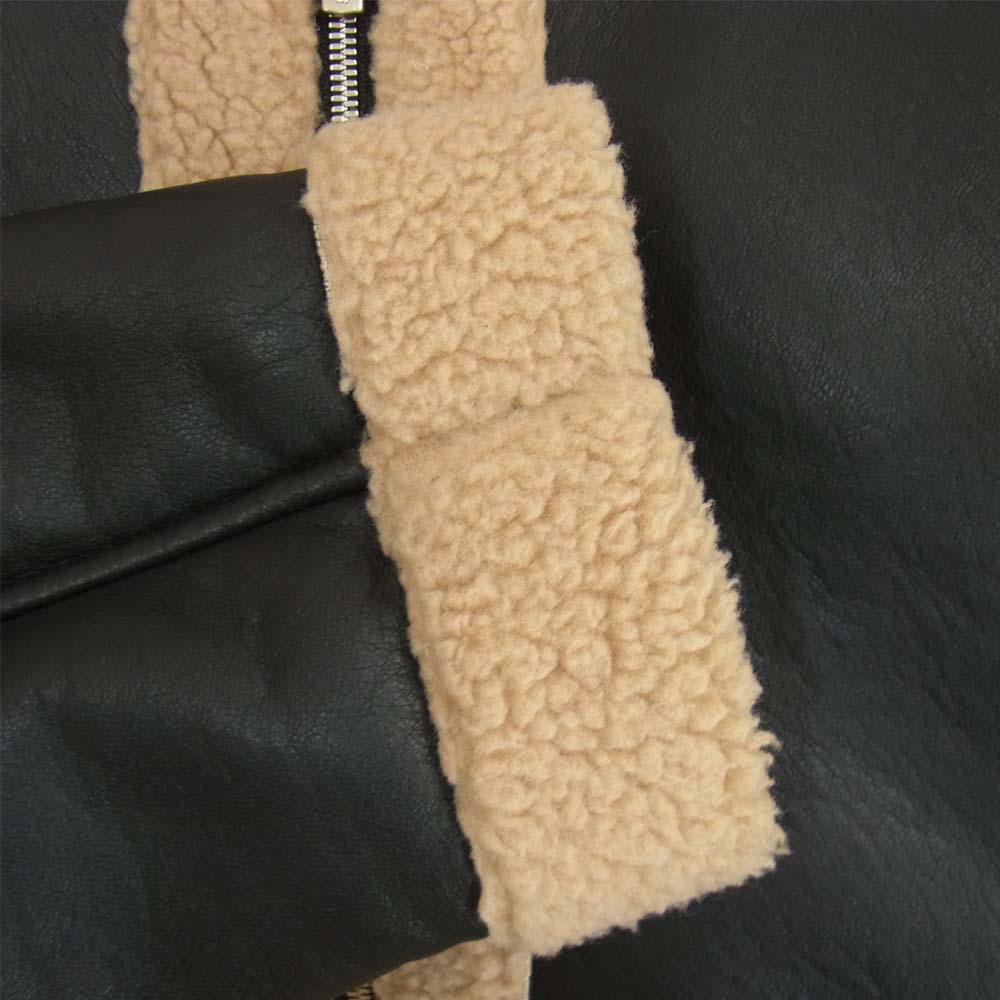 Needles ニードルス 19AW FK064 Zipped Tibetan Jacket シンセティック ボア ブラウン系 XS【美品】【中古】