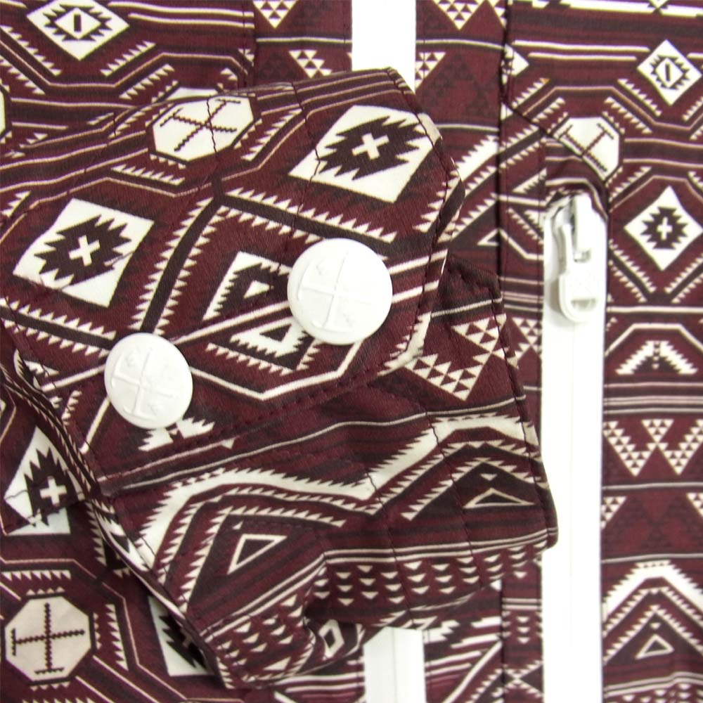 WHITE MOUNTAINEERING ホワイトマウンテニアリング WM1171201 GORE-TEX ゴアテックス オルテガ総柄 マウンテン パーカー ジャケット エンジ系 S【中古】