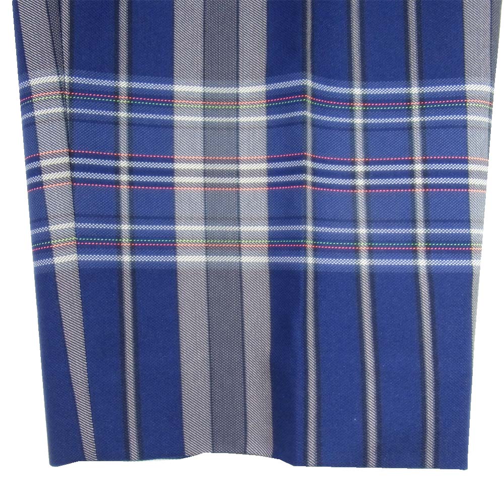 ACNE STUDIOS アクネストゥディオズ 10K176- TREA TECH CHECK チェック スラックス パンツ ブルー系 34【美品】【中古】