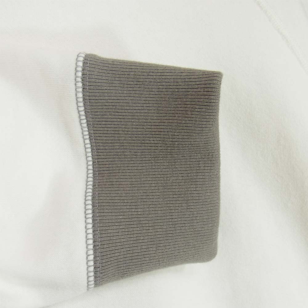 GRAPHPAPER グラフペーパー 20SS GU201-70170B ループウィーラー LOOPWHEELER Raglan Sweat ラグラン スウェット トレーナー ホワイト系 2【中古】