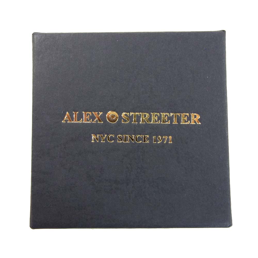 ALEX STREETER アレックスストリーター エンジェルハートリング 18Kアンティークスター パウダーバルティックアンバー リング シルバー系 実寸15号程度【中古】