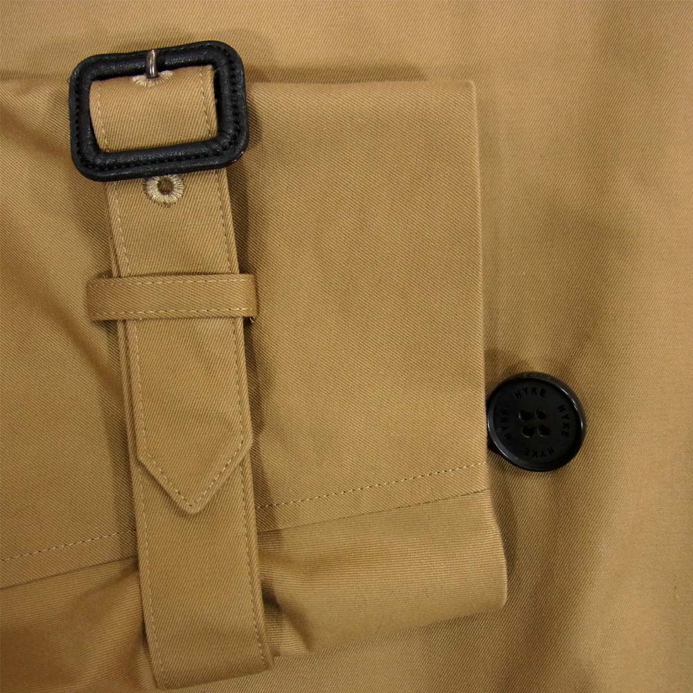 HYKE ハイク 17005-0901 TRENCH COAT REGULAR FIT トレンチ レギュラー フィット ライナー付き ベージュ系 2【中古】