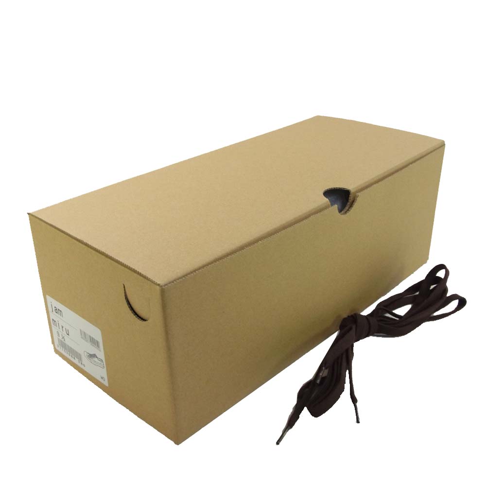 トーストフットアンドアイギア jam miru ジャム キャンバス ローカット スニーカー ブラウン系 9 1/2【新古品】【未使用】【中古】