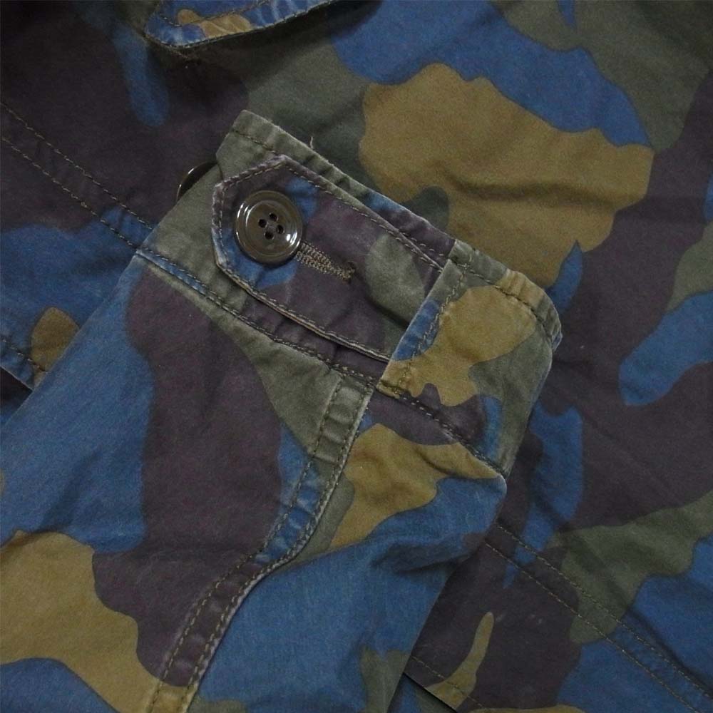 Johnbull ジョンブル 迷彩 カモフラ ショート モッズ コート ブルー系 M【中古】