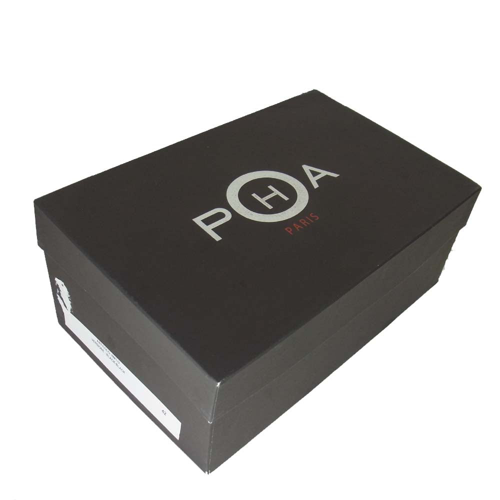 ピーエイチエー NM1-U イタリア製 レザー 厚底 ダッド スニーカー ブラック系【新古品】【未使用】【中古】