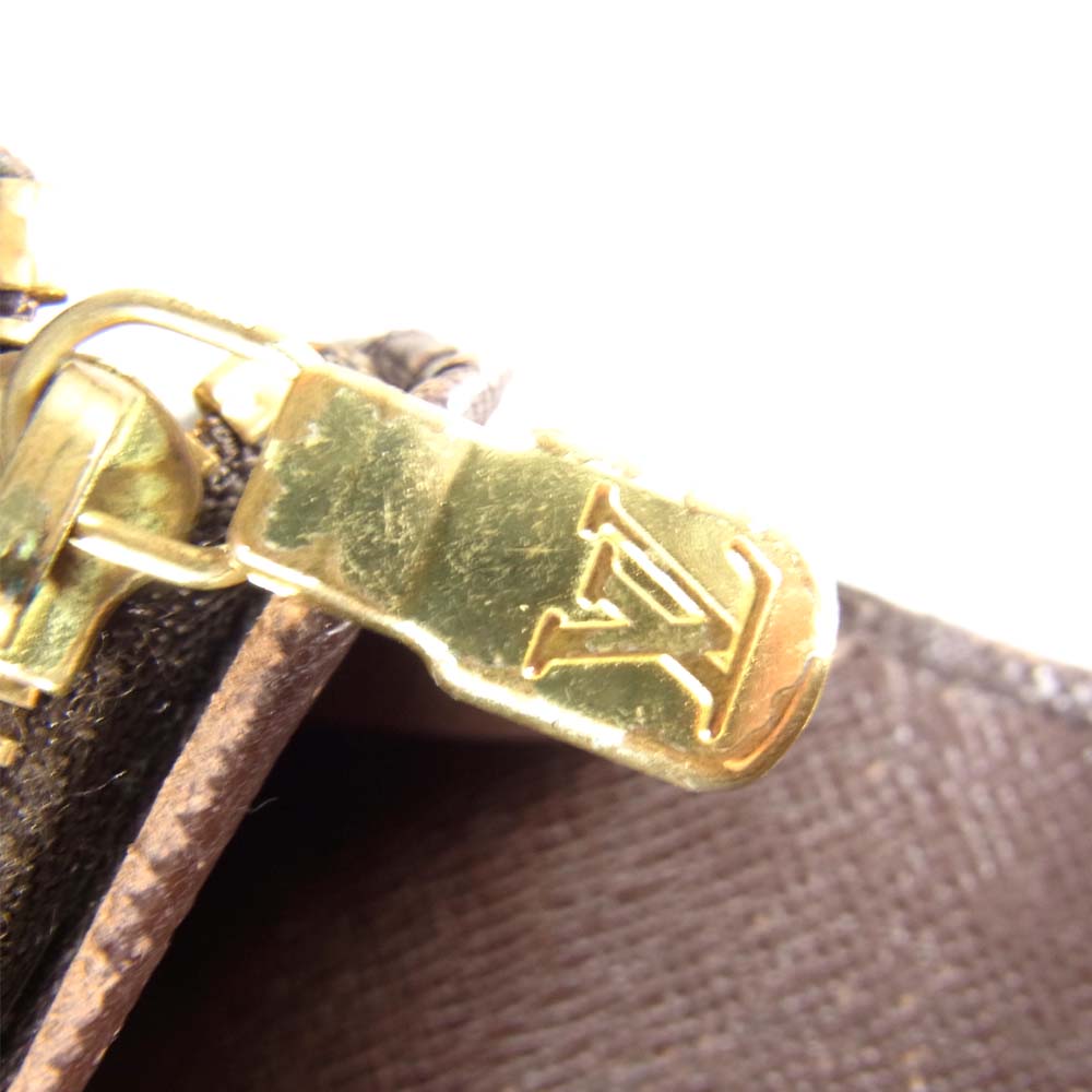 LOUIS VUITTON ルイ・ヴィトン N61730 ダミエ ポルトモネ ビエ トレゾール 二つ折り ジップ ウォレット ブラウン系【中古】