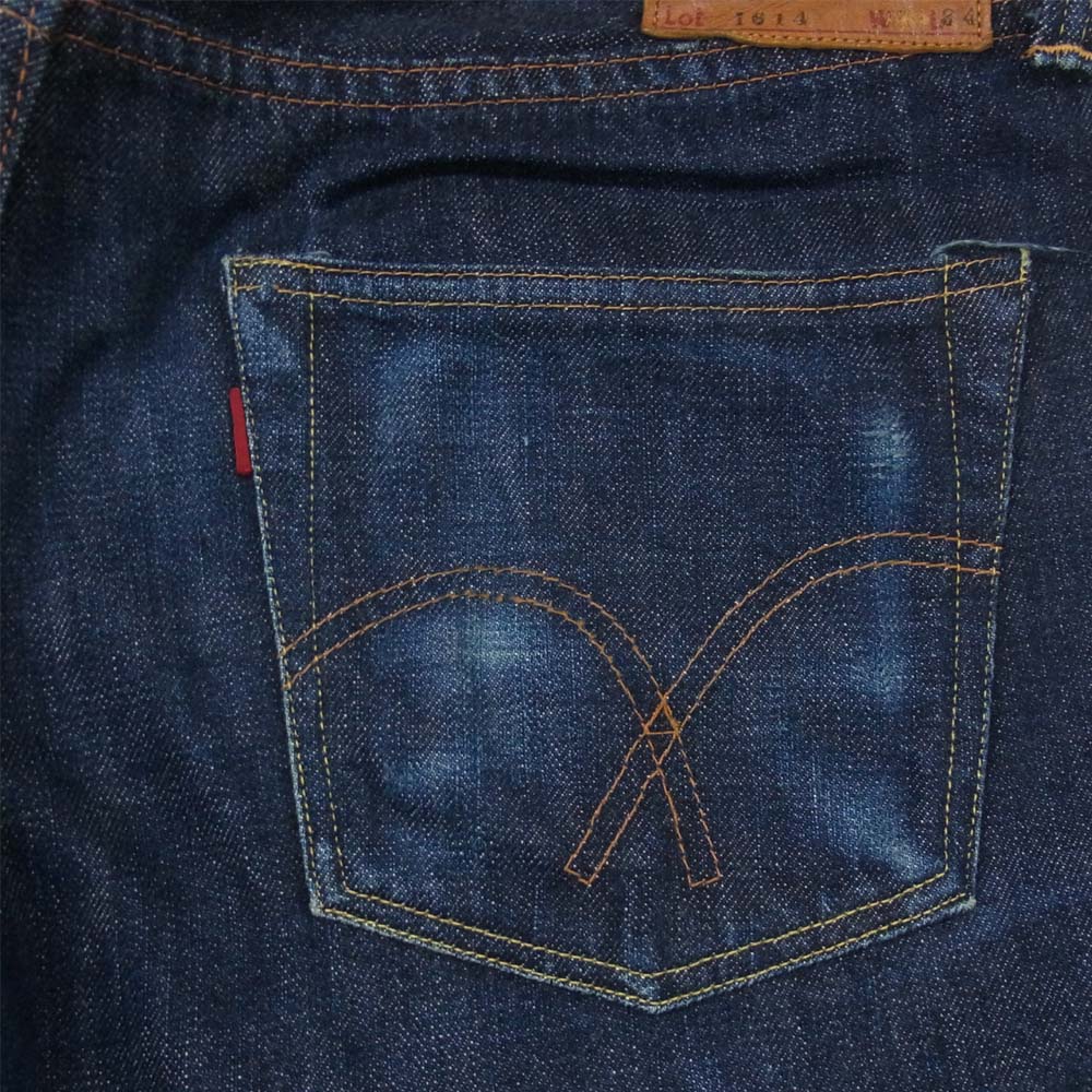 FULLCOUNT フルカウント 1614 LOWRISE STRIGHT ローライズ ストレート セルビッジ デニムパンツ インディゴブルー系 31【中古】