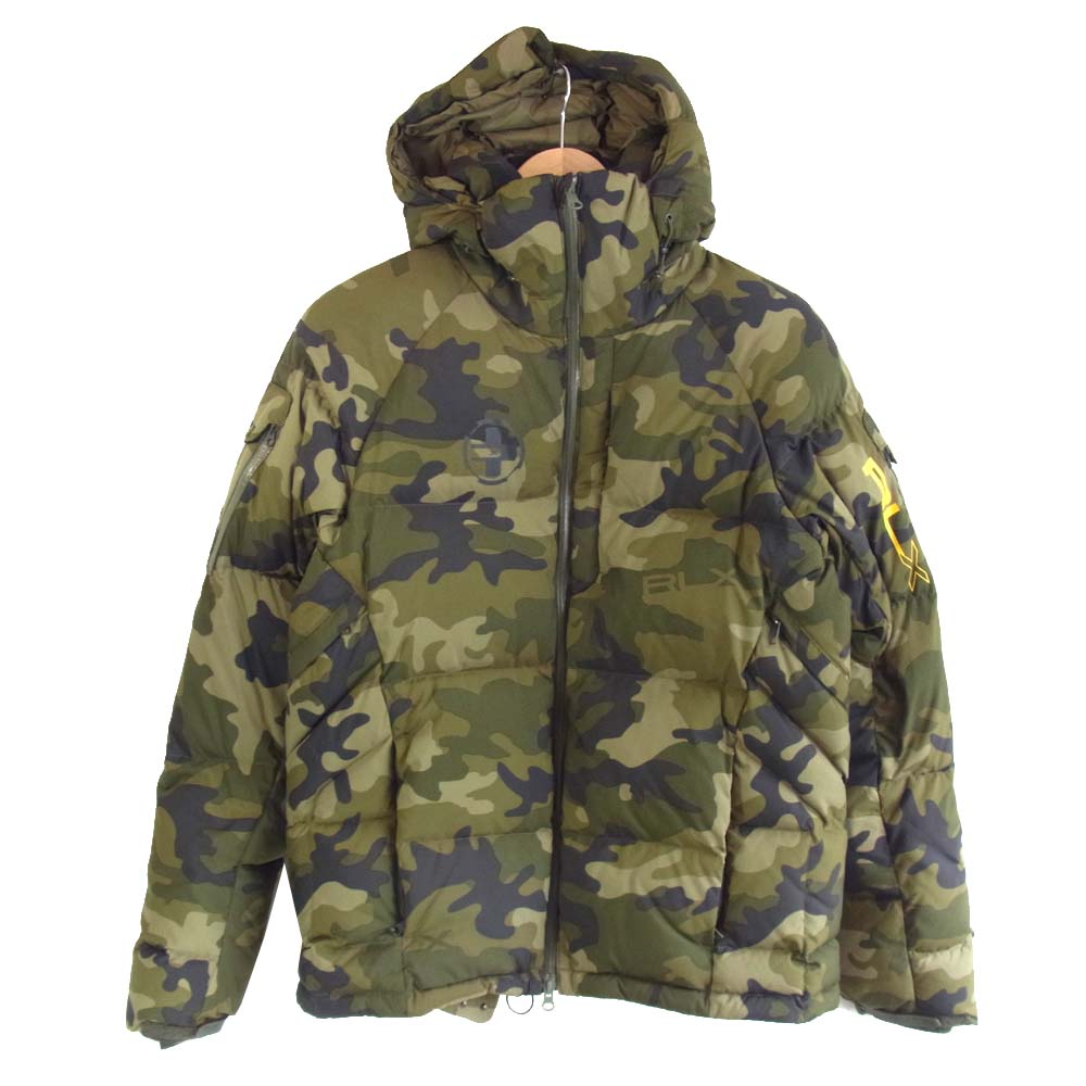 安い専門店 RLX カモフラージュ 迷彩 ダウンジャケット Ralph Lauren