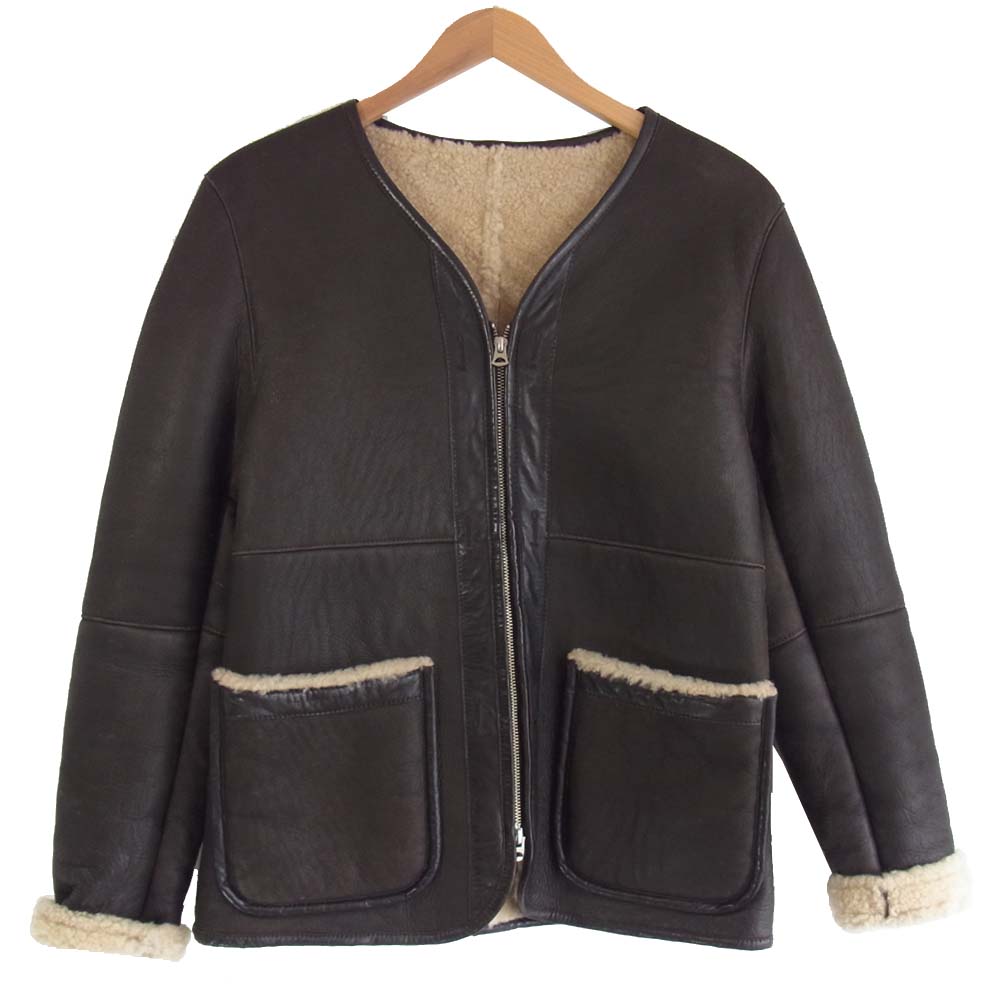 Ron Herman ロンハーマン 2420400352 1071 ムートン レザー ノーカラー