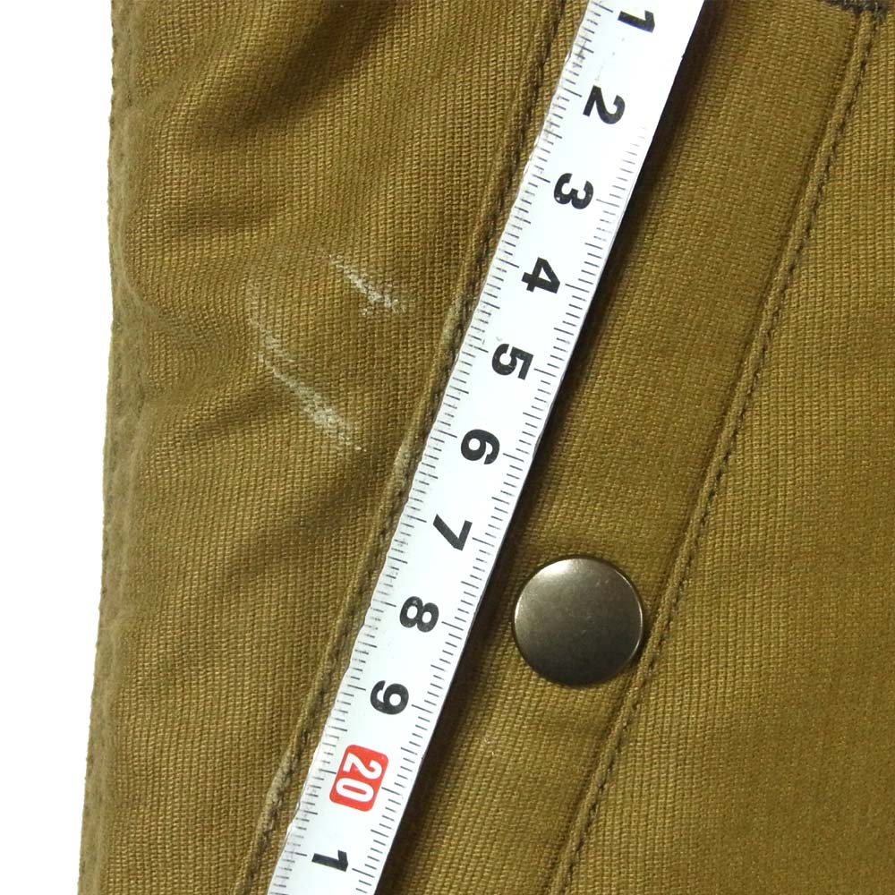 IRON HEART アイアンハート N-1 TYPE DECK VEST ウール アルパカ ボア デッキベスト カーキ系 L【中古】