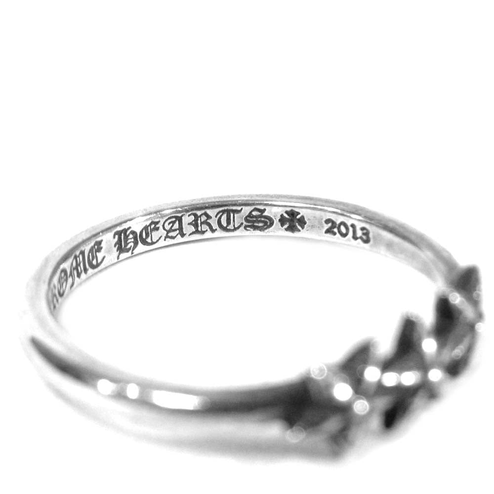 CHROME HEARTS クロムハーツ(原本無) バブルガム 3スター リング 指輪 2013 925 9号 シルバー系【中古】