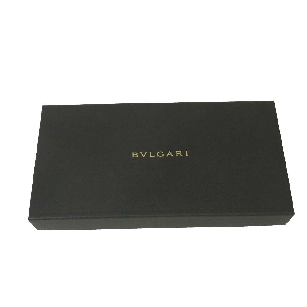 BVLGARI ブルガリ 32587 ウィークエンド ラウンドファスナー 長財布 イタリア製 グレー系 ブラック系【中古】