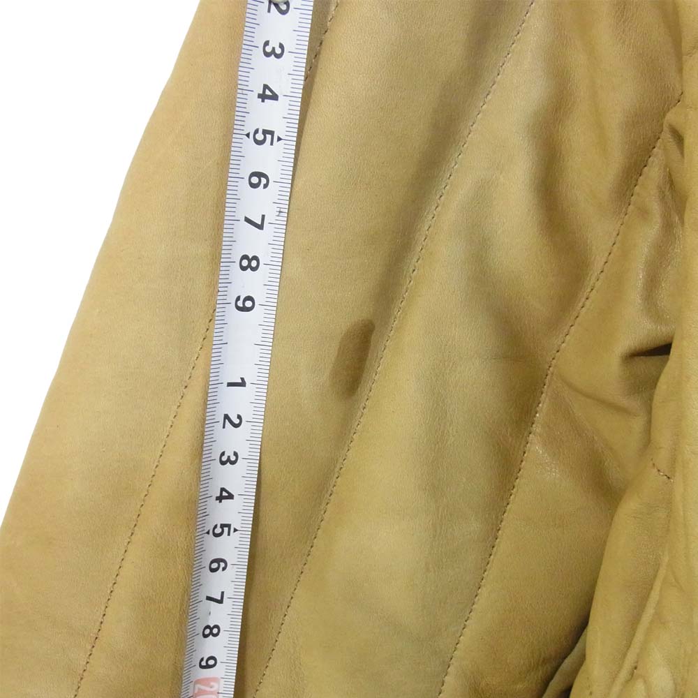 nonnative ノンネイティブ NN-JU3611 CARPENTER PUFF JACKET COW LEATHER 牛革 カウレザー パフジャケット ベージュ系 4【中古】