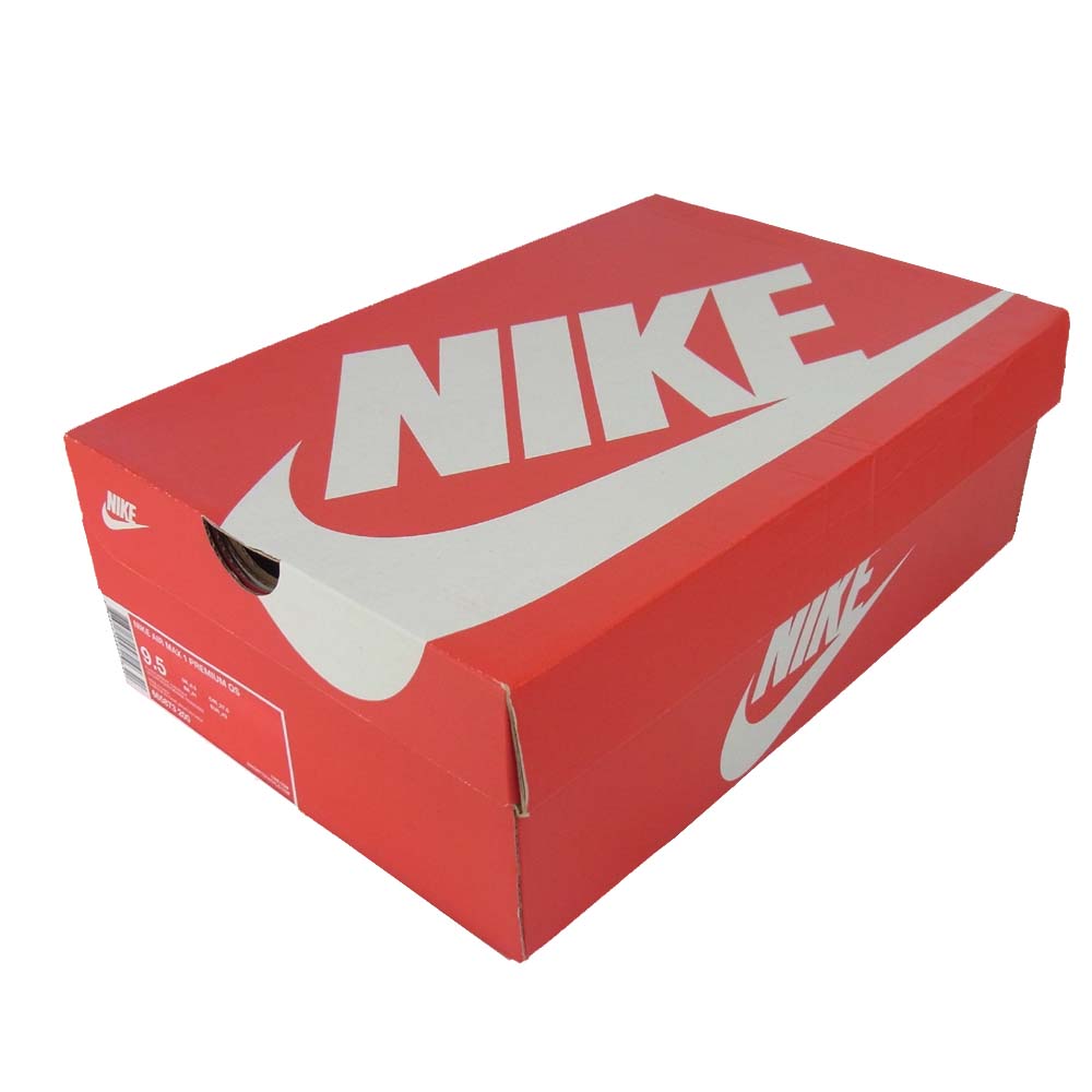 NIKE ナイキ 665873-200 AIR MAX 1 PREMIUM QS エアマックス 1 プレミアム クイックストライク FLAX/KUMQUAT-CHESTNUT US9.5【新古品】【未使用】【中古】
