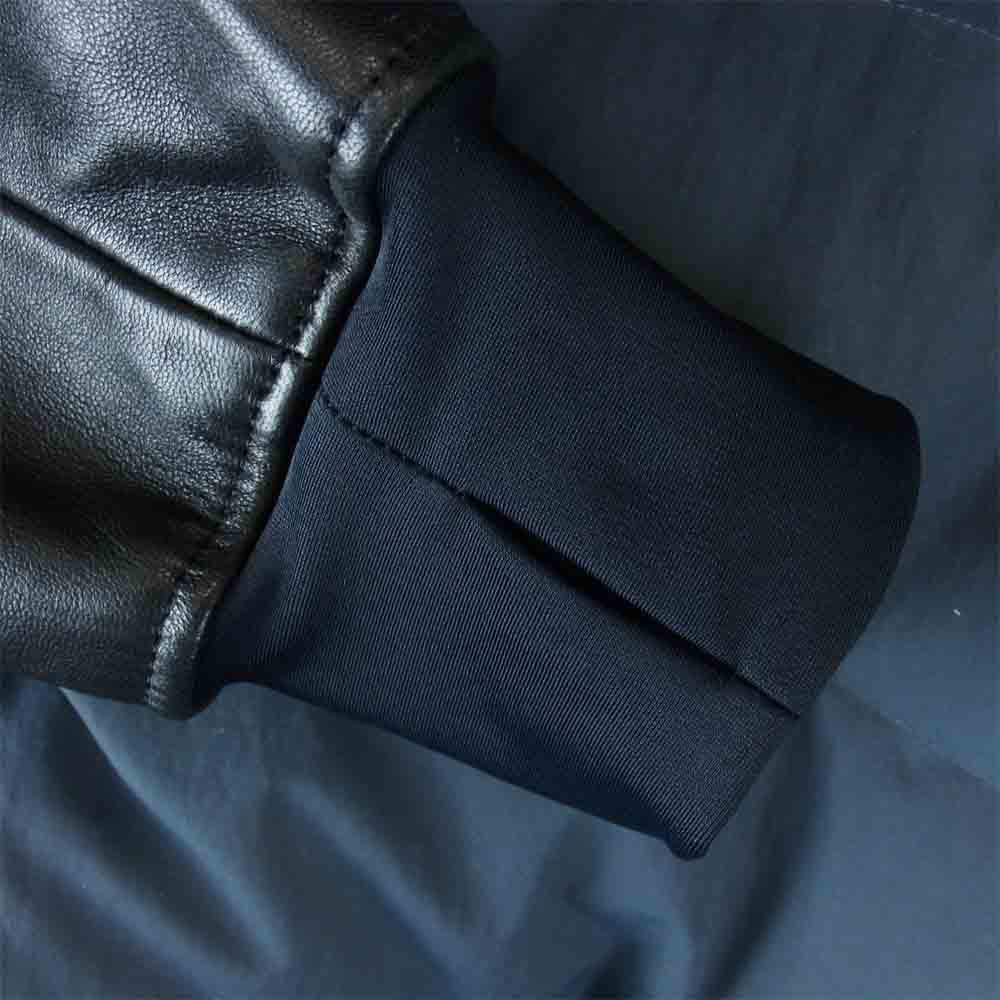 UNDERCOVER アンダーカバー 17AW UCT4202 袖レザー 襟ボア ダウン ジャケット グレー系 1【中古】