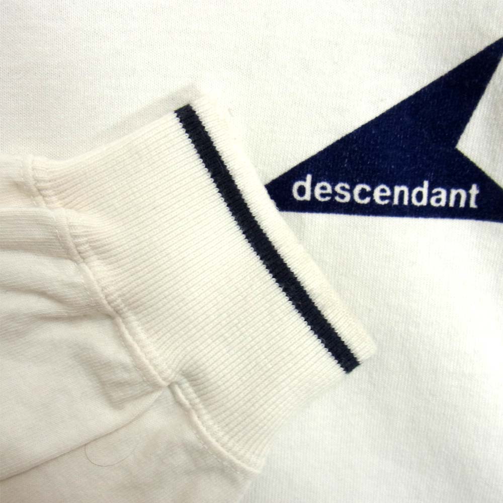 DESCENDANT ディセンダント 19SS CETUS JERSEY LS アーチロゴ カットソー ホワイト系 2【中古】
