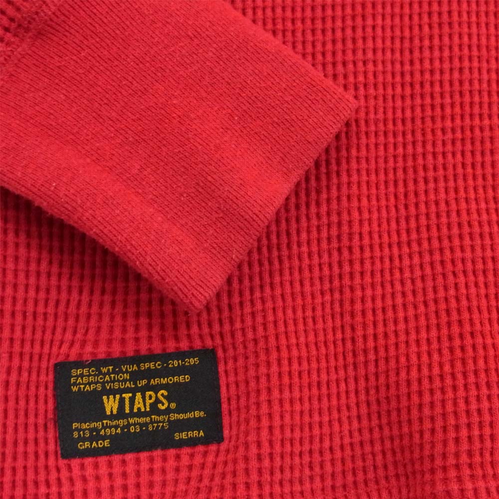 WTAPS ダブルタップス サーマル カットソー レッド系 S【中古】