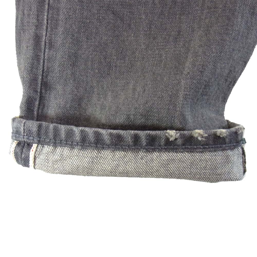 RRL ダブルアールエル USA製 国内正規品 R41RB06 SLIM FIT デニムパンツ ストーングレー ブラック系 28【中古】