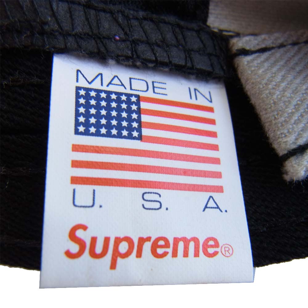 Supreme シュプリーム Liberty Floral 6-Panel Cap キャップ 茶×グレー【中古】