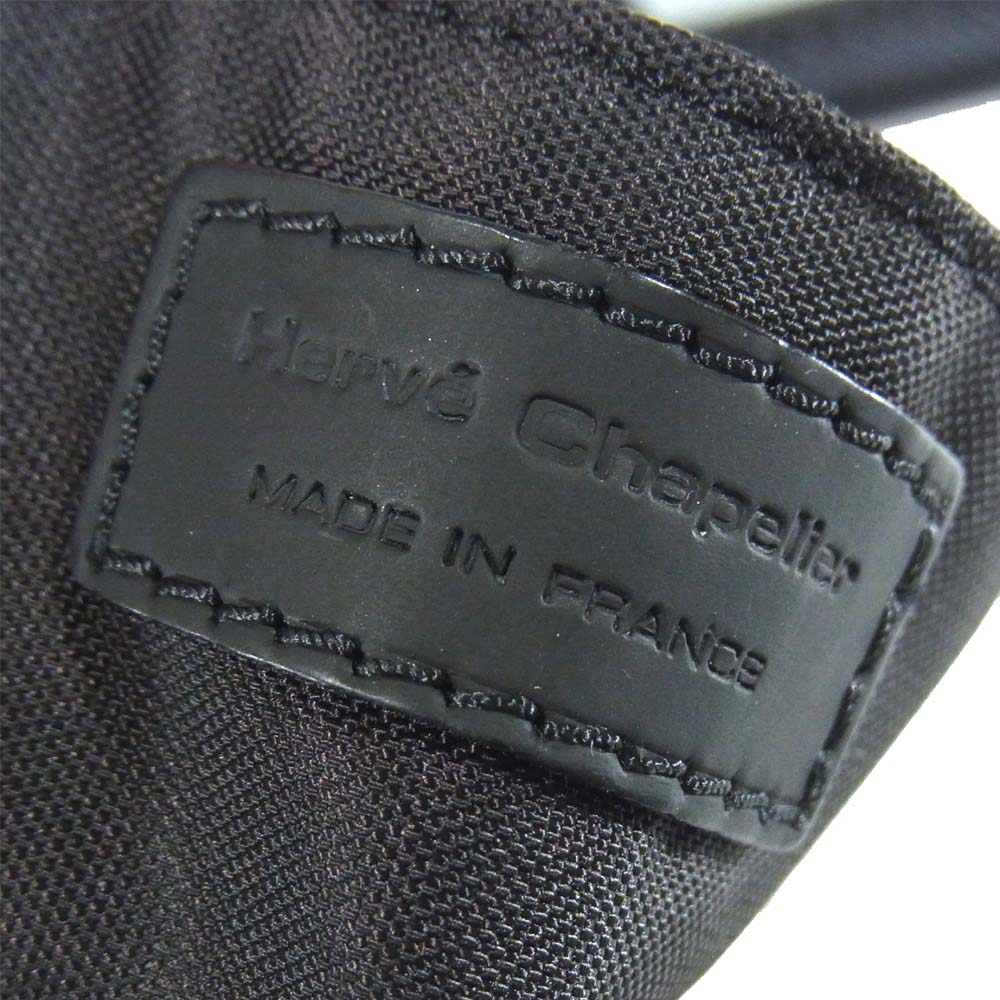 Herve Chapelier エルベ・シャプリエ 825ND 舟形ショルダートートL ノワール ブラック系【美品】【中古】