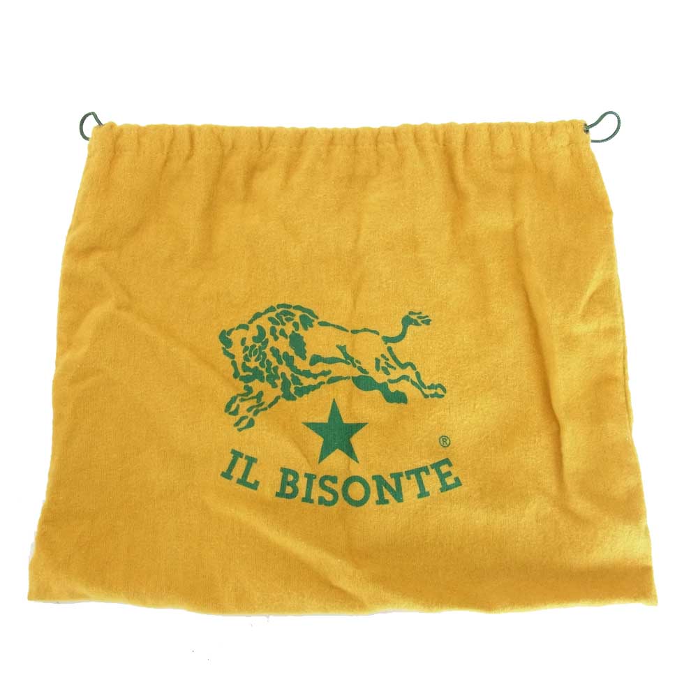IL BISONTE イルビゾンテ A2613 レザー 2way ショルダー ボストン バッグ ベージュ系【新古品】【未使用】【中古】