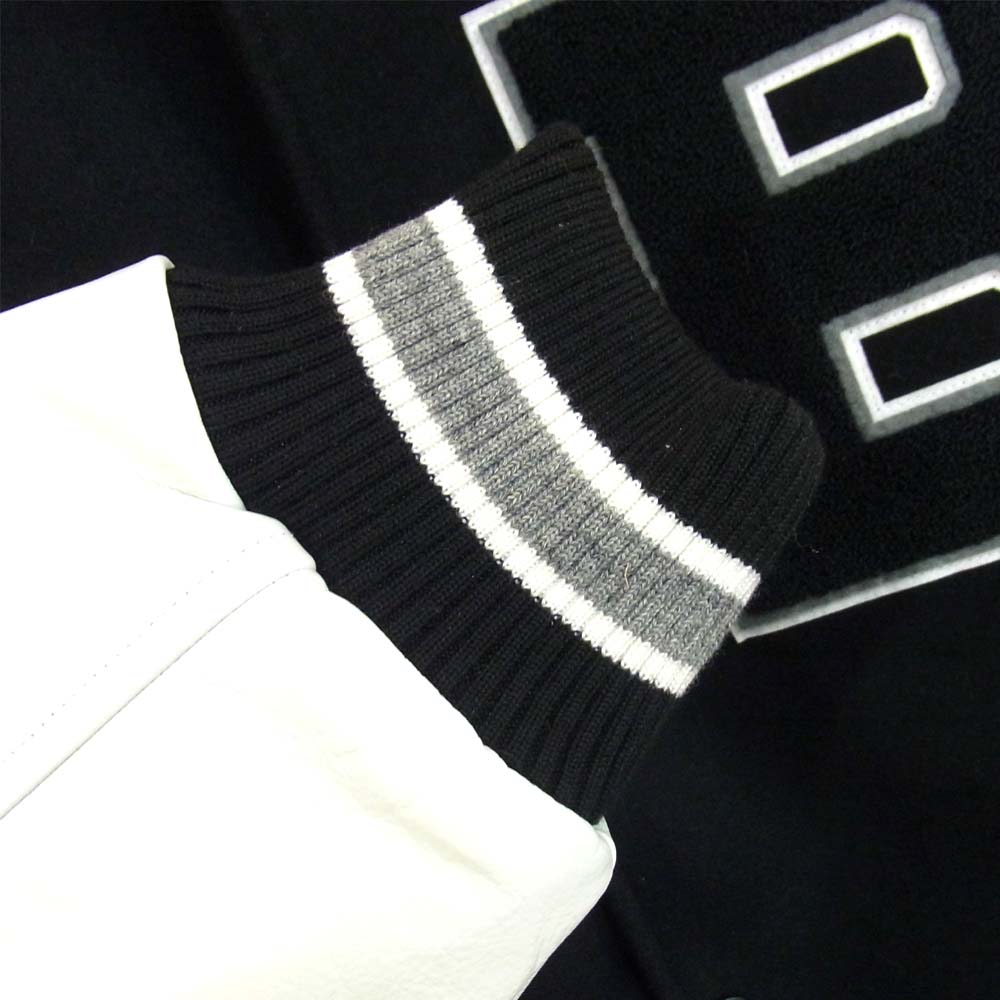 A BATHING APE アベイシングエイプ 1G80-141-001 VARSITY JACKET バーシティ ジャケット ブラック系 L【新古品】【未使用】【中古】