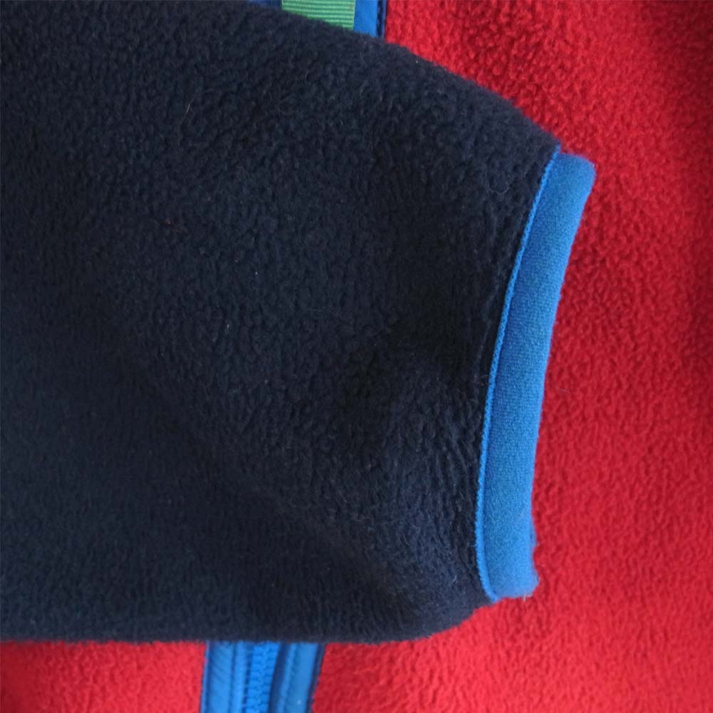 patagonia パタゴニア 16AW 25462 Lightweight Synchilla Snap-T Hoody ライトウェイト シンチラ スナップ フーディ フリース ジャケット 紺×赤 S【中古】