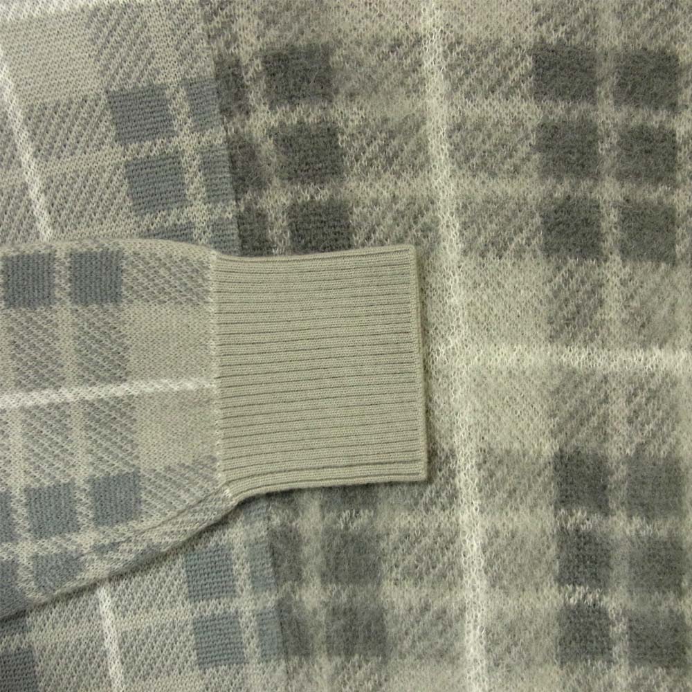 UNDERCOVER アンダーカバー 15AW UCP9904-1 MELTINGPOT モヘア ウール チェック ニット 中国製 グレー系 3【中古】