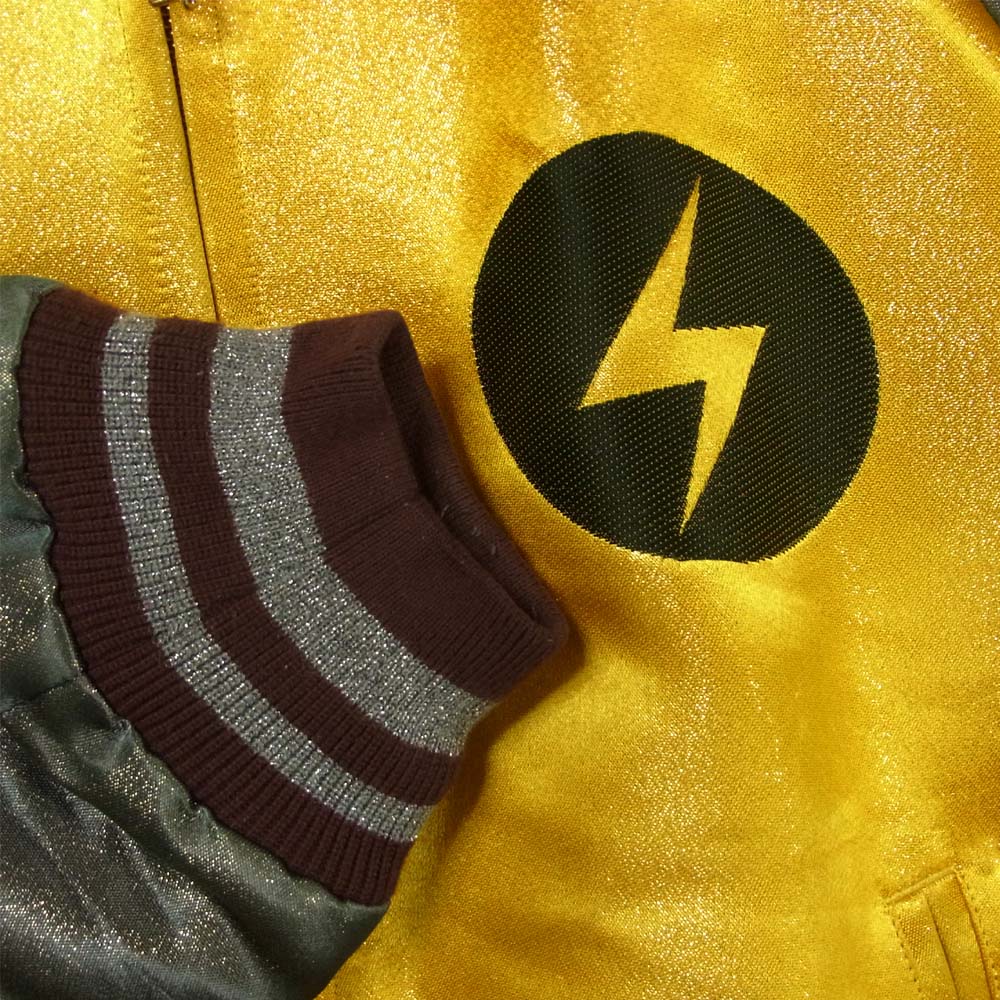 UNDERCOVER アンダーカバー 19SS UCW1205-1 David Bowie デヴィッドボウイ サテン スカジャン イエロー系 グレー系 2【中古】