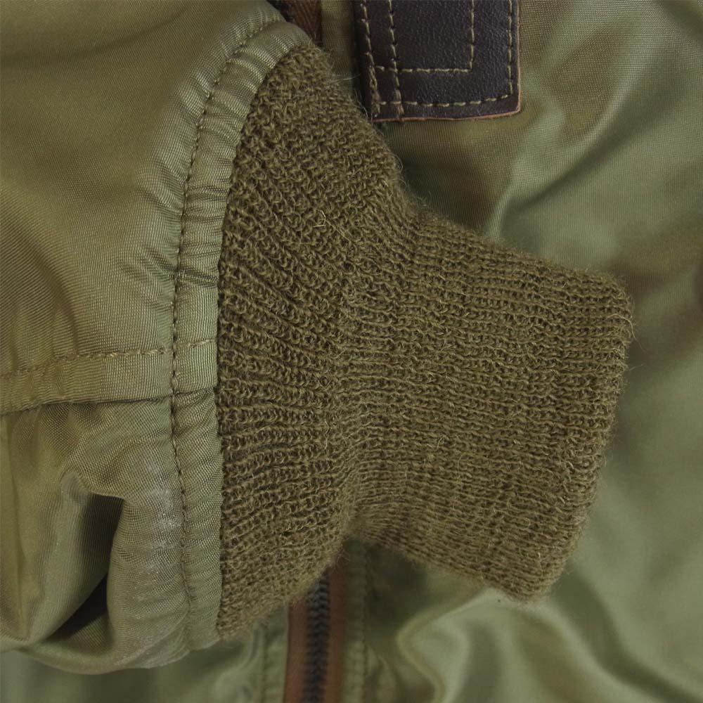 The REAL McCOY'S ザリアルマッコイズ TYPE L-2 335th FIGHTER SQDN フライトジャケット カーキ系 44【美品】【中古】