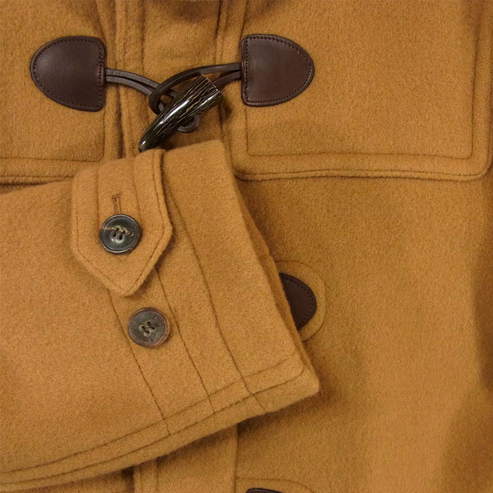 BURBERRY バーバリー 英国製 BRIT ブリット レディース ダッフル コート ウール ブラウン系 XL【中古】