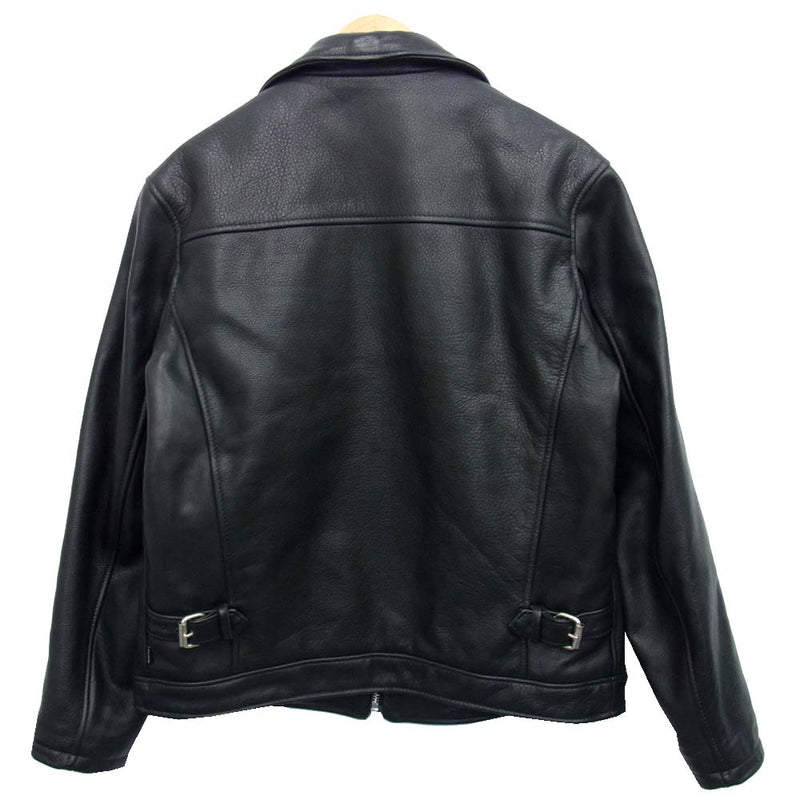 Supreme Leather Shirt Black M レザーシャツ
