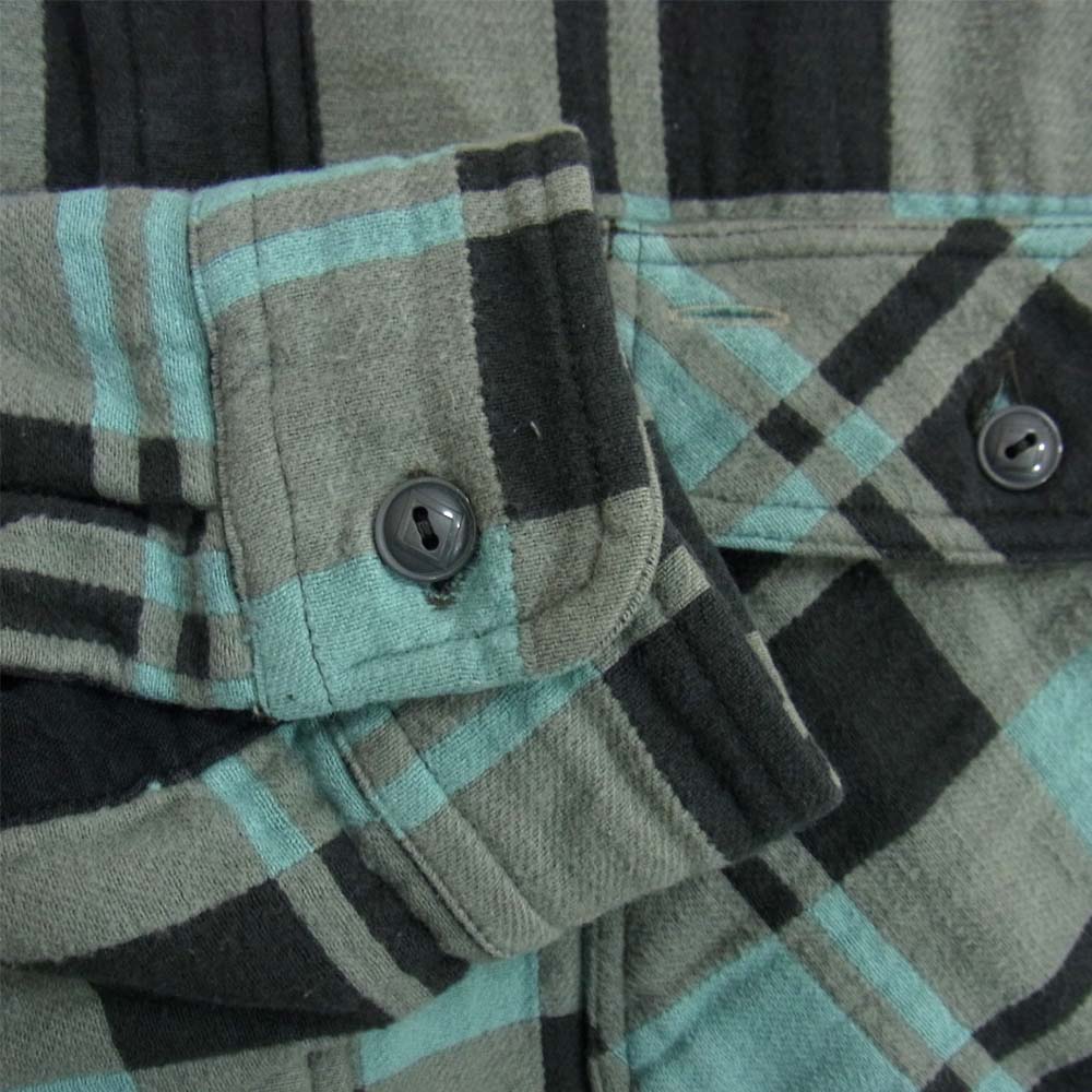 RRL ダブルアールエル 国内正規品 ヘビーネル ワークシャツ グレー系 XL【新古品】【未使用】【中古】