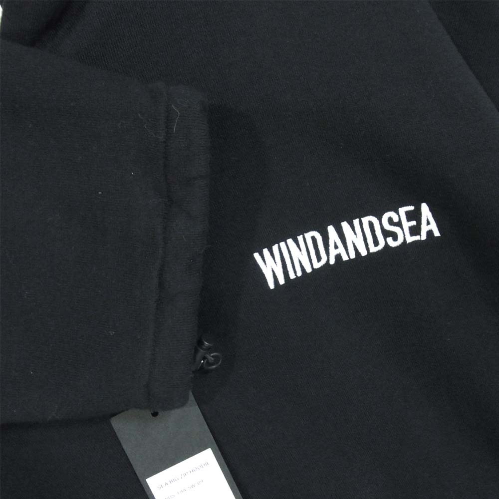 ウィンダンシー 19AW WDS-19A-SW-09 SEA BIG ZIP HOODIE ブラック系 L【新古品】【未使用】【中古】