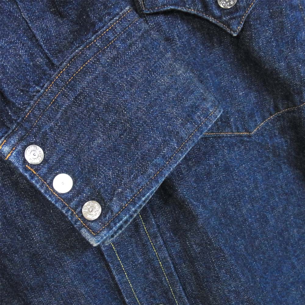 TENDERLOIN テンダーロイン T-SADDLEMAN サドルマン デニム ウエスタン 長袖シャツ インディゴブルー系 L【中古】