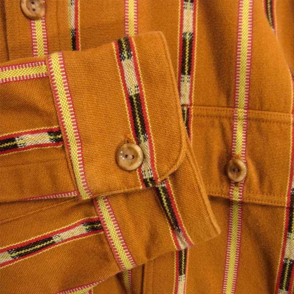 TENDERLOIN テンダーロイン T-NATIVE SHT ネイティブ長袖シャツ ブラウン系 L【中古】