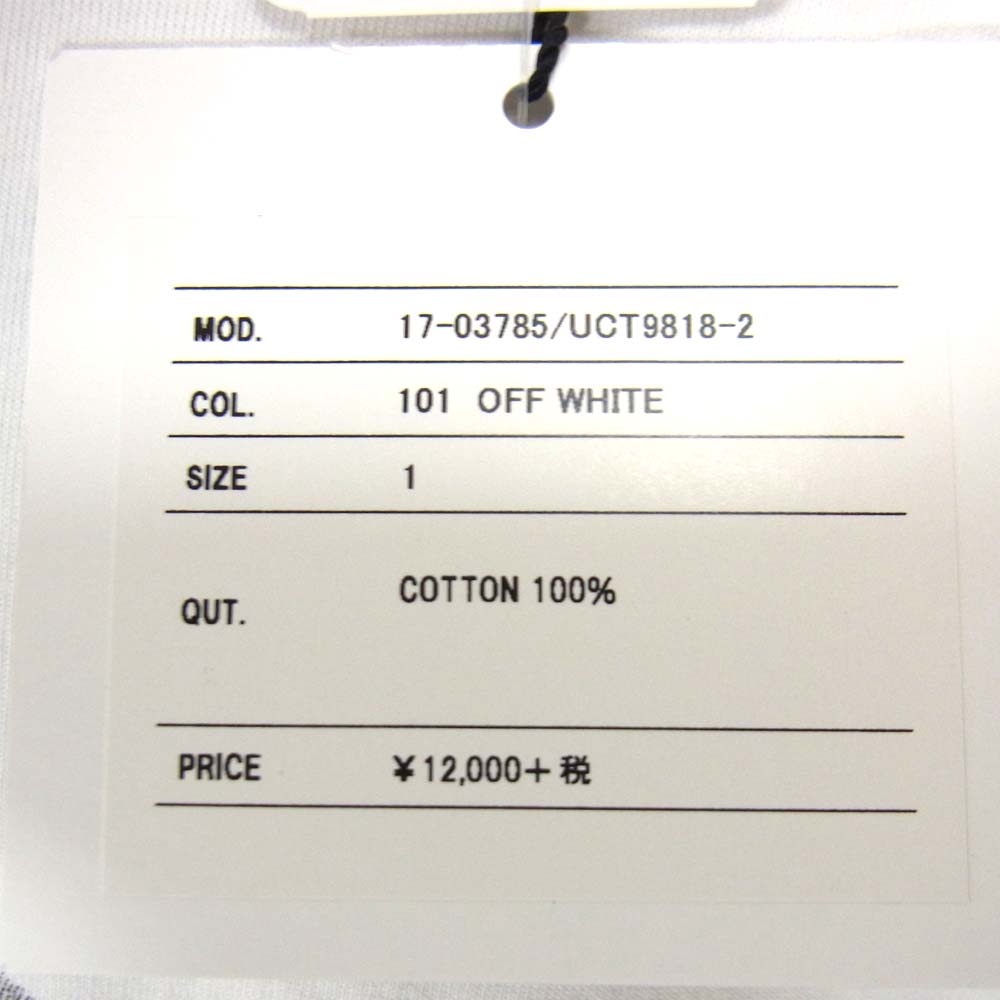 UNDERCOVER アンダーカバー UCT9818-2 サカイ Sacai S/S PRINT TEE ロゴ プリント Tシャツ ホワイト系 1【新古品】【未使用】【中古】