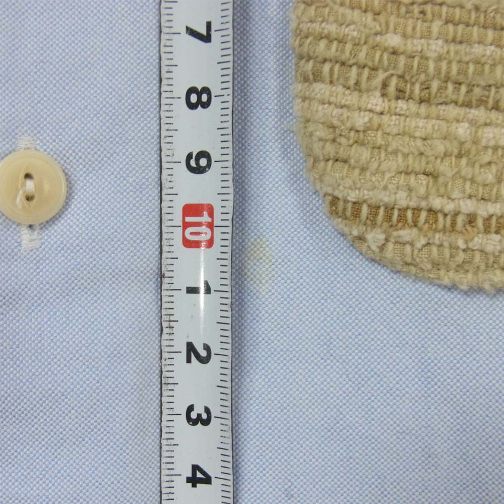 VISVIM ビズビム 16SS 0116105011005 POCKET B.D. SHIRT L/S オックスフォード 長袖シャツ コットン 日本製 ライトブルー系 1【中古】