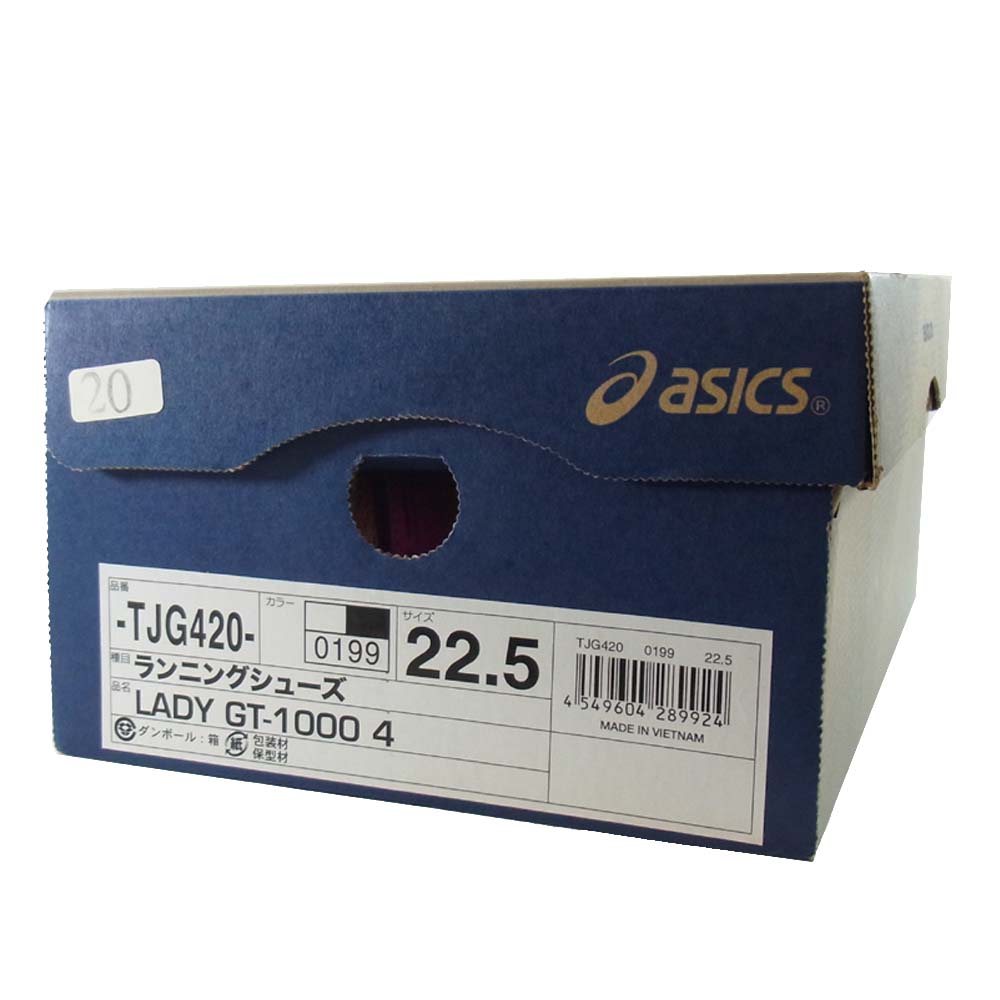 asics アシックス TJG420 LADY GT-1000 4 ホワイト系 22.5㎝【新古品】【未使用】【中古】