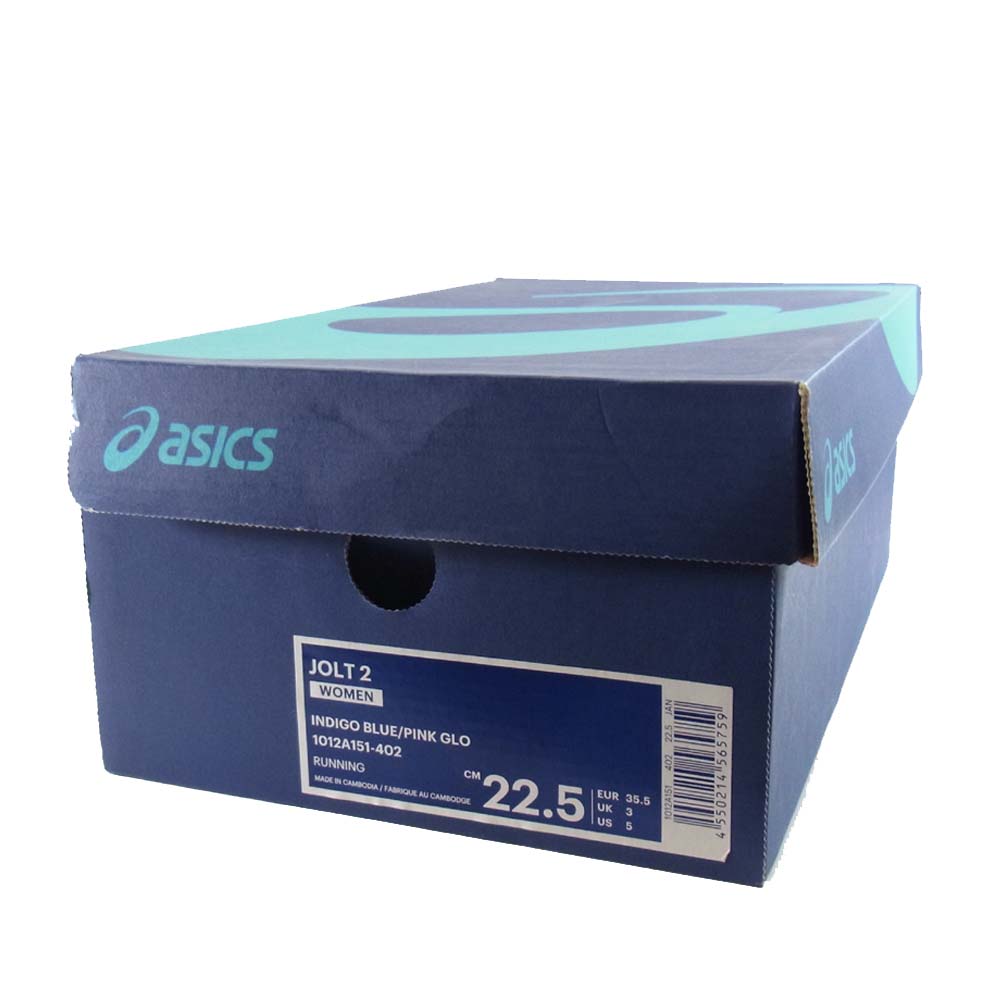 asics アシックス 1012A151-402 JOLT 2 ネイビー系 22.5㎝【新古品】【未使用】【中古】