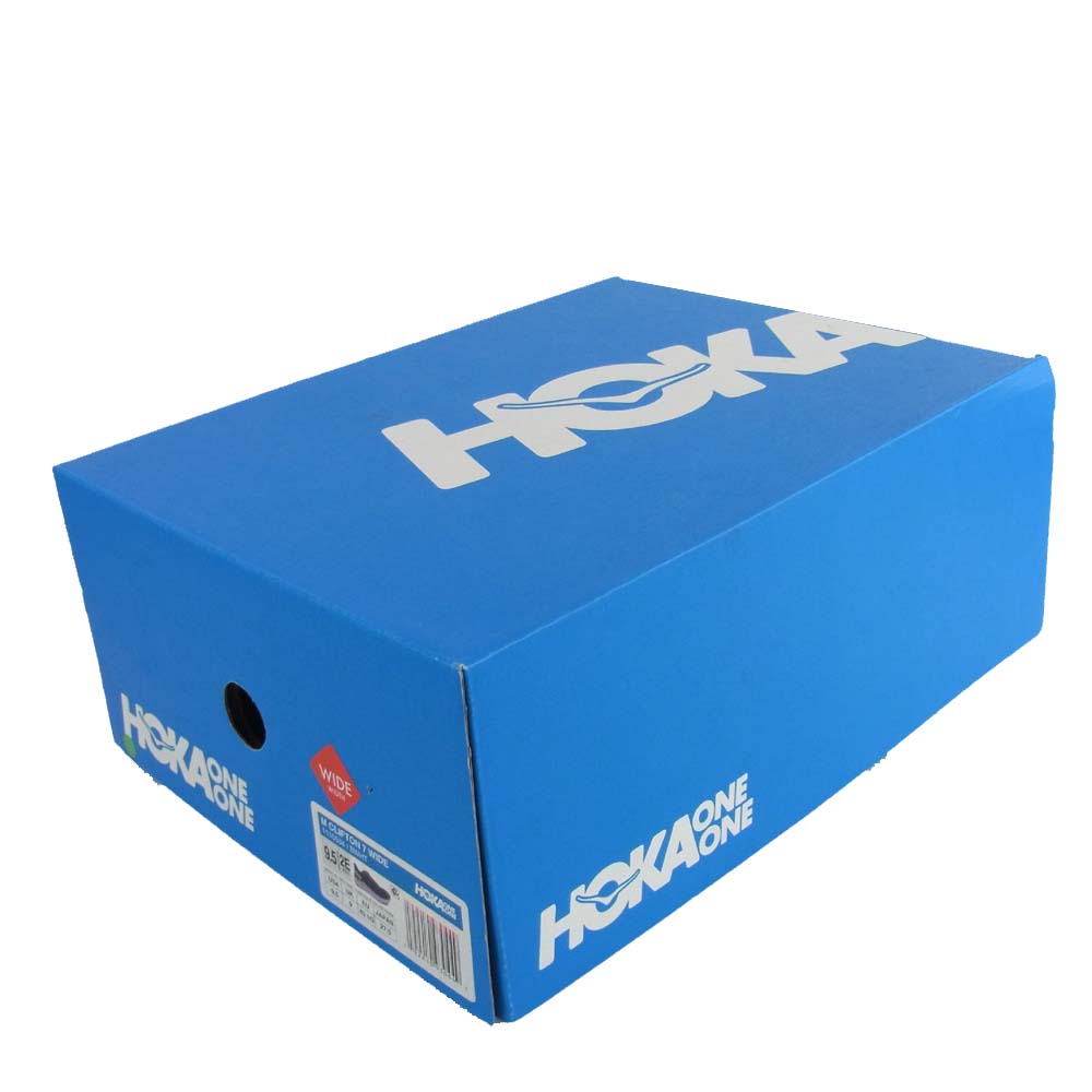 HOKA ONE ONE ホカ オネオネ 1110534 CLIFTON 7 WIDE クリフトン ワイド ブラック系 ホワイト系 27.5cm【極上美品】【中古】