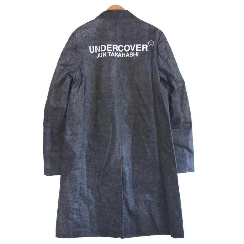 UNDERCOVER アンダーカバー UCV4308-2 コーティング コットン チェスター コート ブラック系 3【新古品】【未使用】【中古】