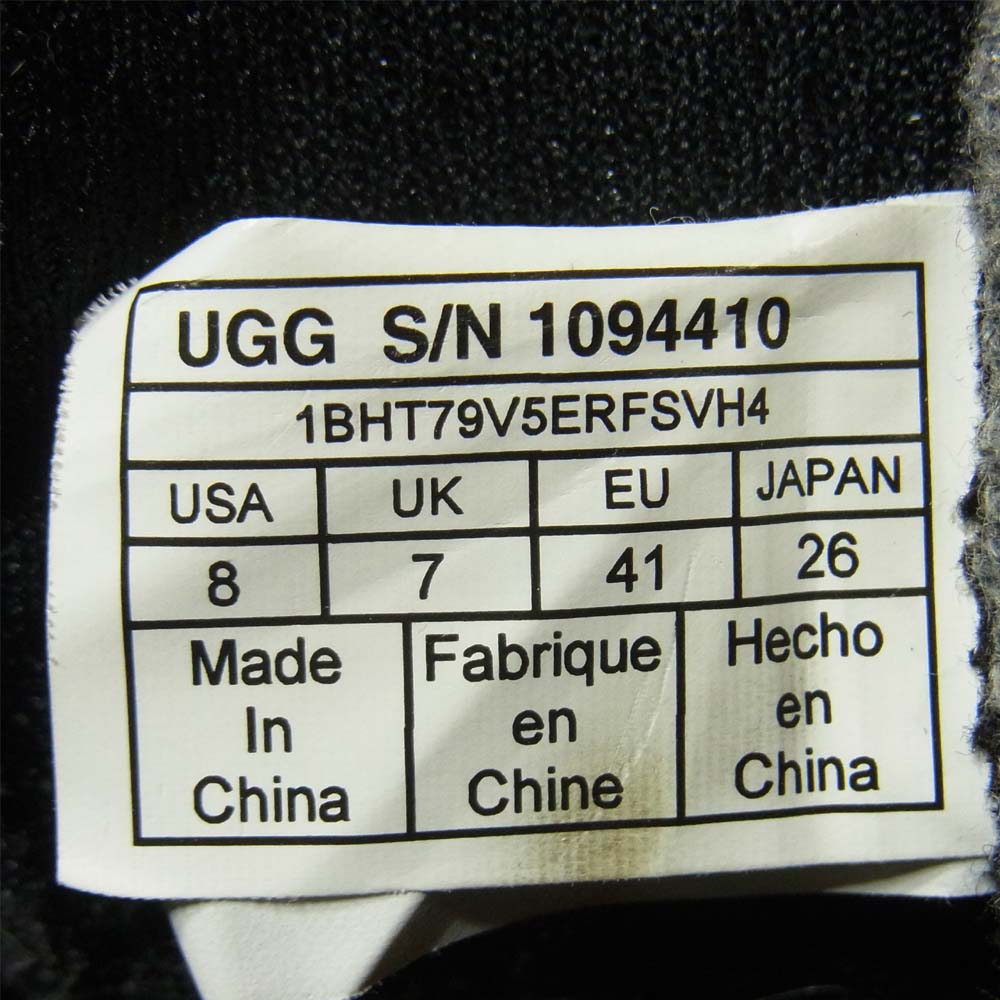 UGG アグ S/N 1094410 1BHT79V5ERFSVH4 CAULDER BOOT コールダー ブーツ 中国製 グレー系 26cm【中古】